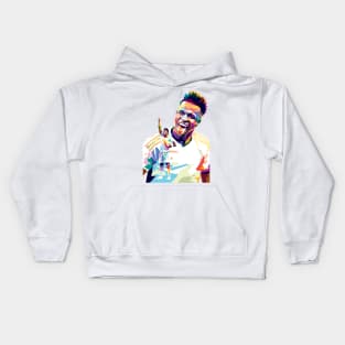 Vinicius jr Fan art illustration Kids Hoodie